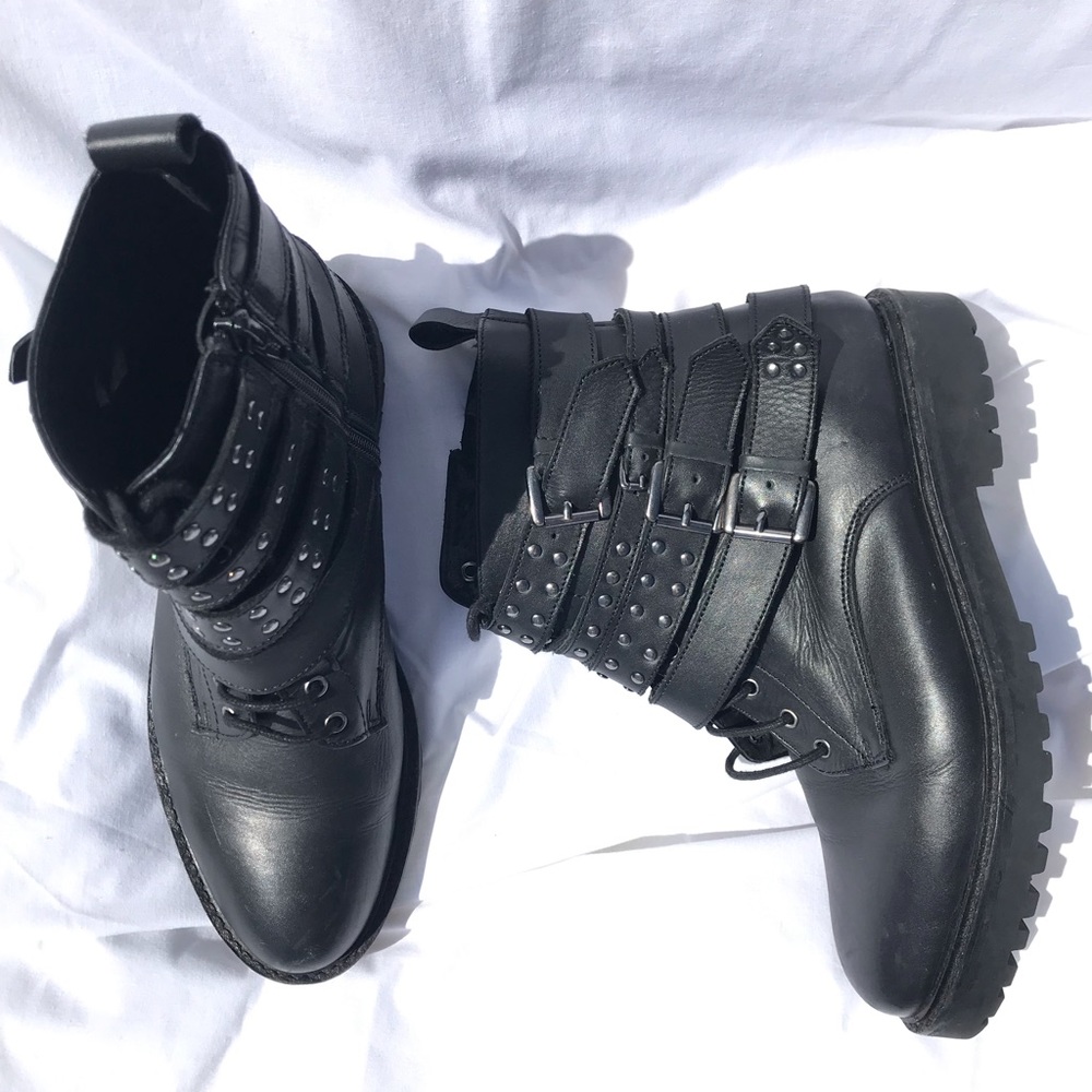 Studded Biker Boots